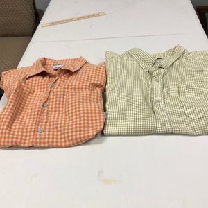 Lot of 2 men’s Columbia short sleeve shirt s